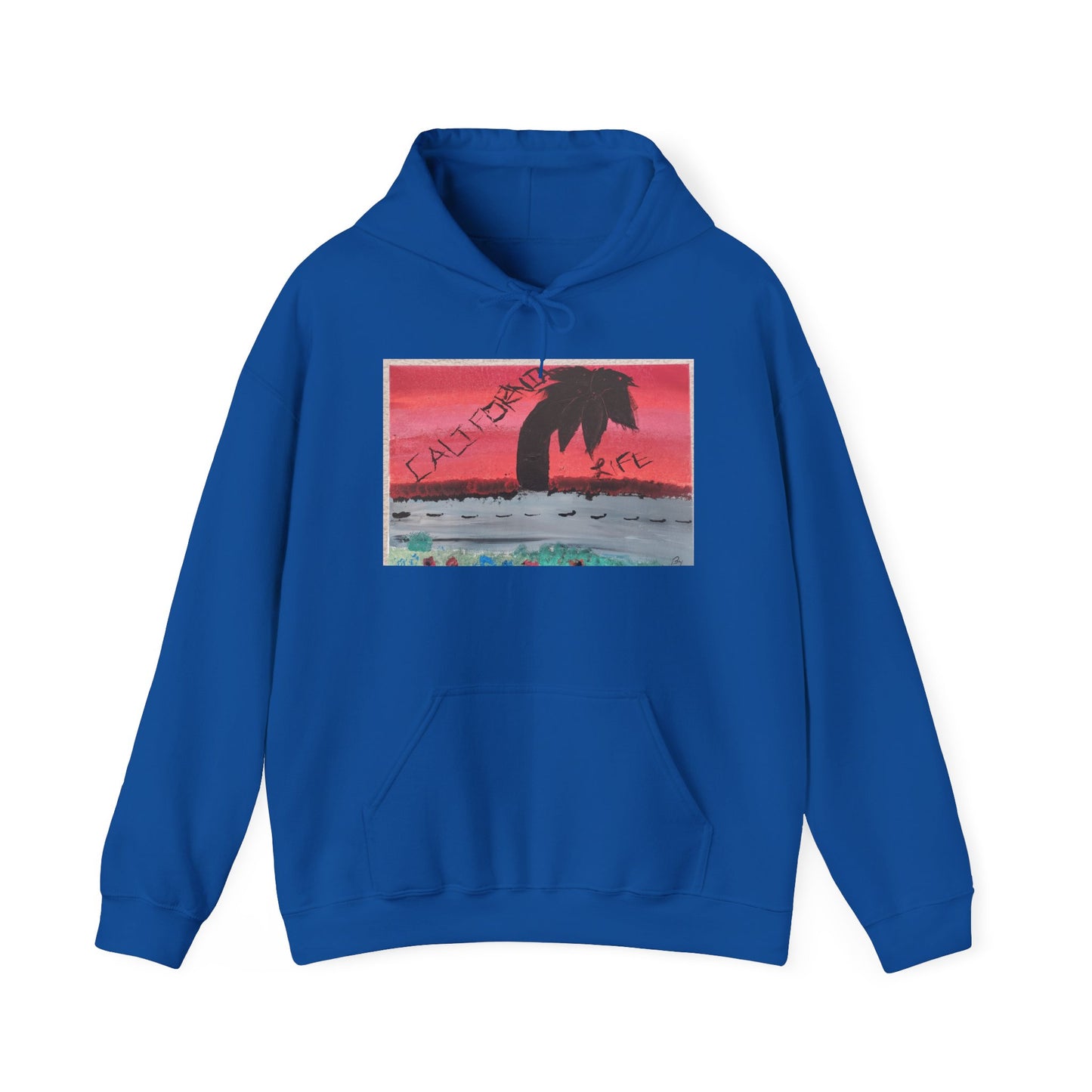 CALIFORNIA VIBES Heavy Blend Hoodie | Unisex Graphic Sweatshirt | Trendy Streetwear | Cozy Gift for Beach Lovers | Ideal for Casual Outings