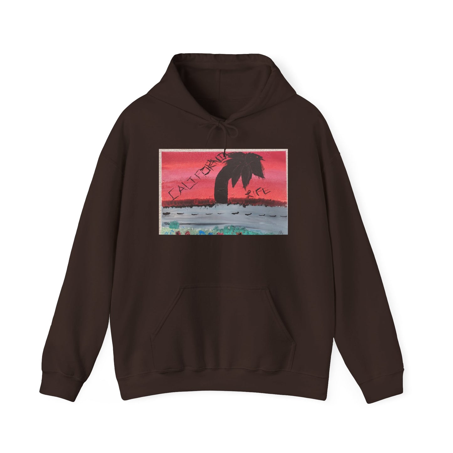 CALIFORNIA VIBES Heavy Blend Hoodie | Unisex Graphic Sweatshirt | Trendy Streetwear | Cozy Gift for Beach Lovers | Ideal for Casual Outings