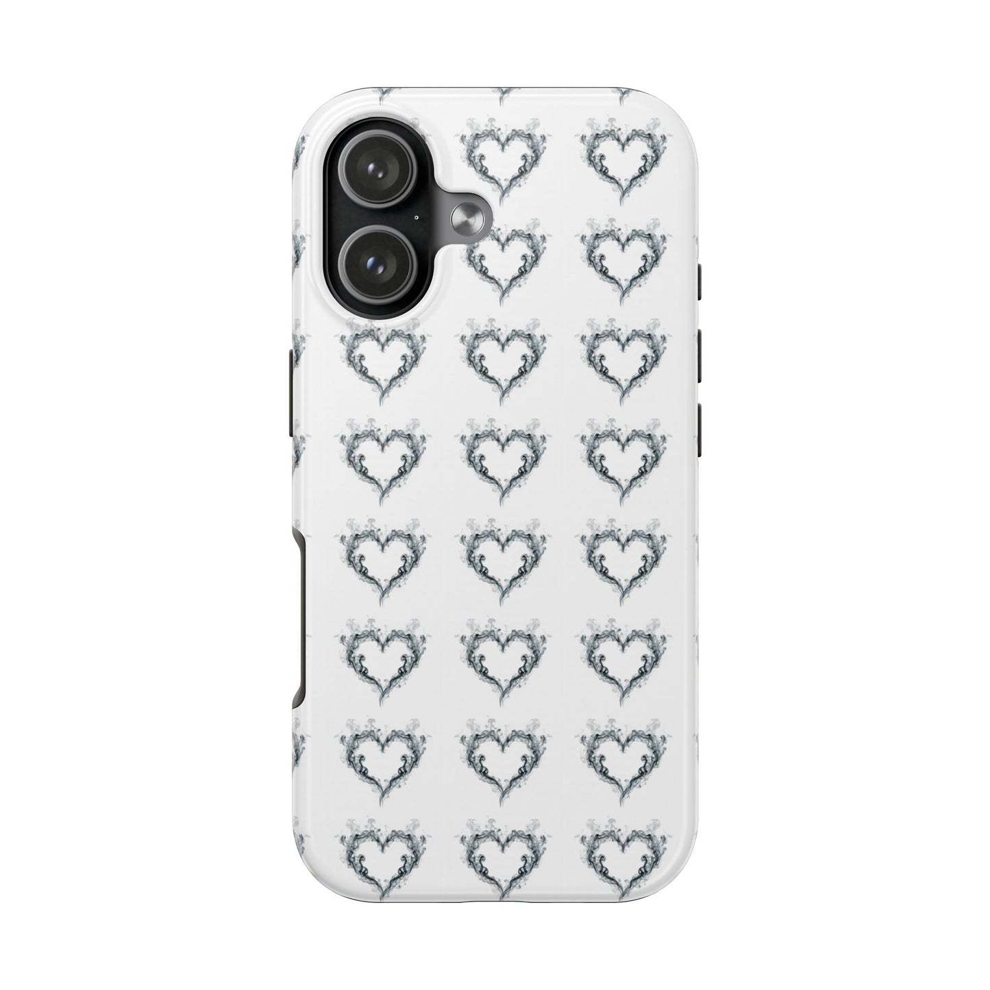 Tough Phone Case — Distressed Heart Pattern Protective Phone Cover