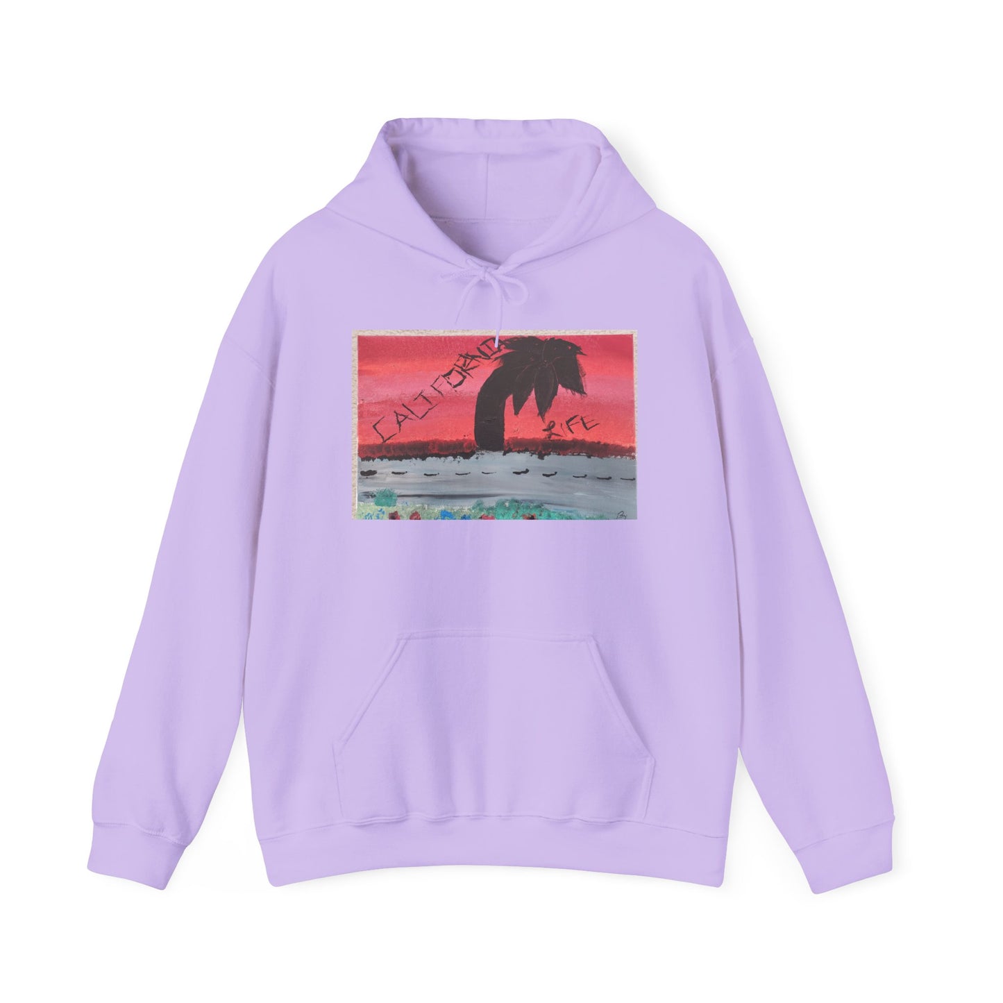 CALIFORNIA VIBES Heavy Blend Hoodie | Unisex Graphic Sweatshirt | Trendy Streetwear | Cozy Gift for Beach Lovers | Ideal for Casual Outings