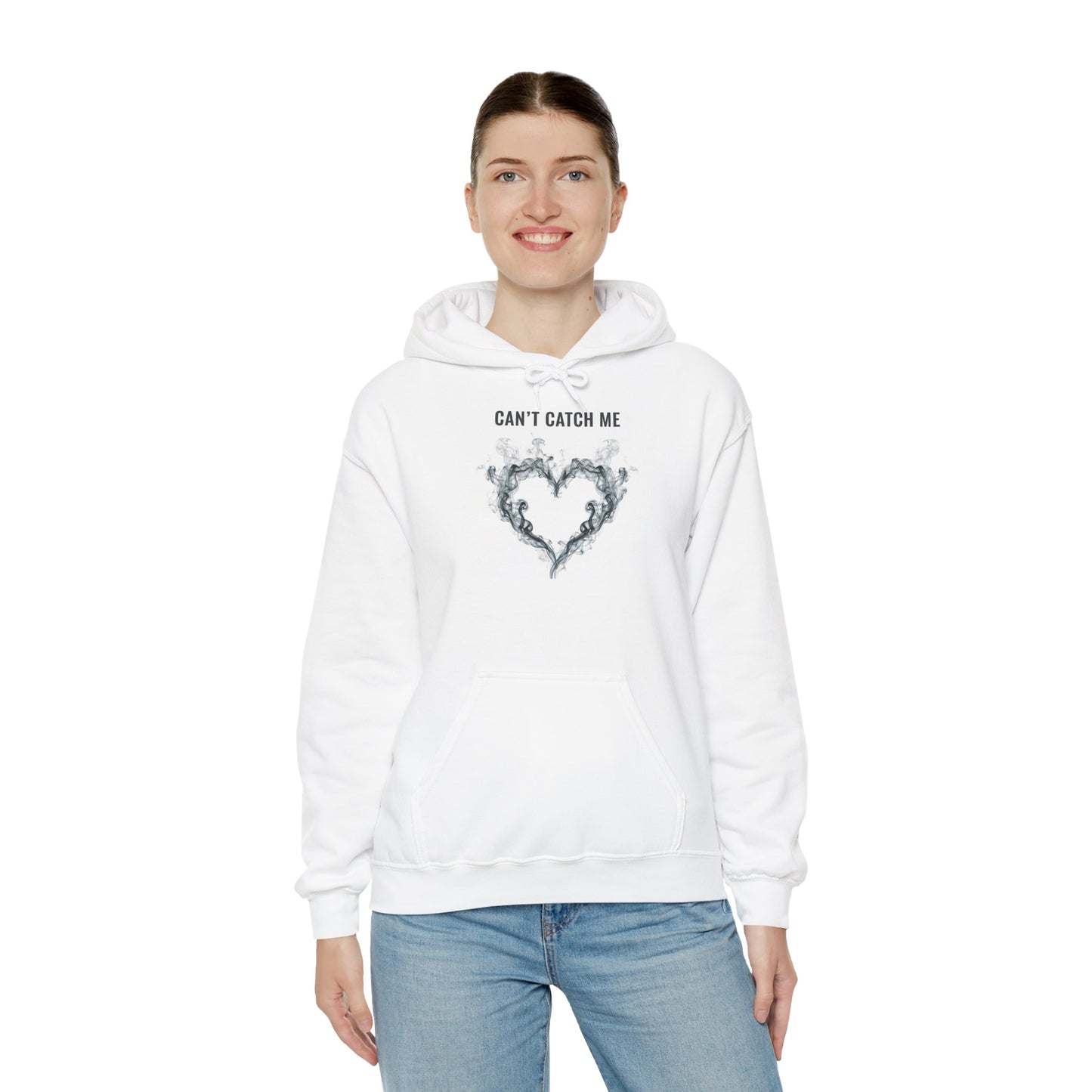 Can't Catch Me Hoodie - Cozy Unisex Sweatshirt for Heartfelt Gifting, Casual Wear, Everyday Comfort