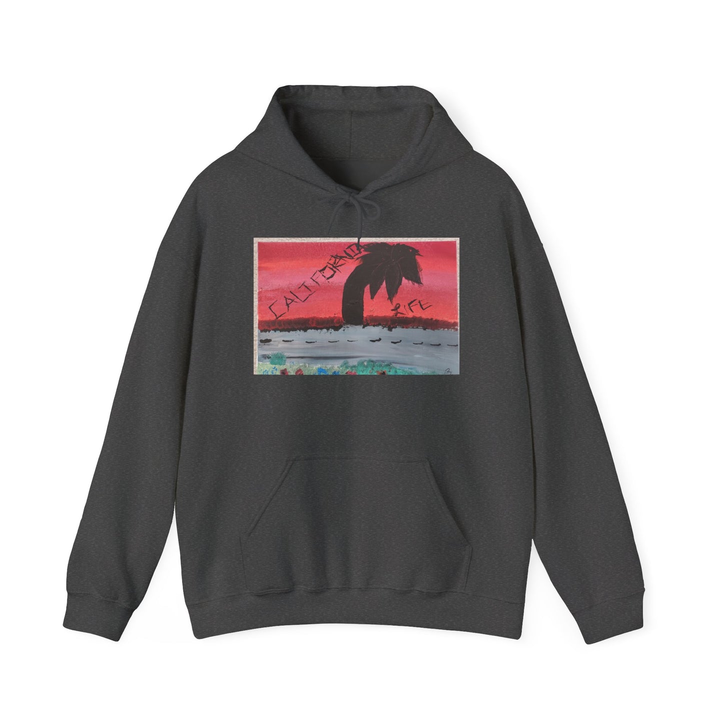 CALIFORNIA VIBES Heavy Blend Hoodie | Unisex Graphic Sweatshirt | Trendy Streetwear | Cozy Gift for Beach Lovers | Ideal for Casual Outings