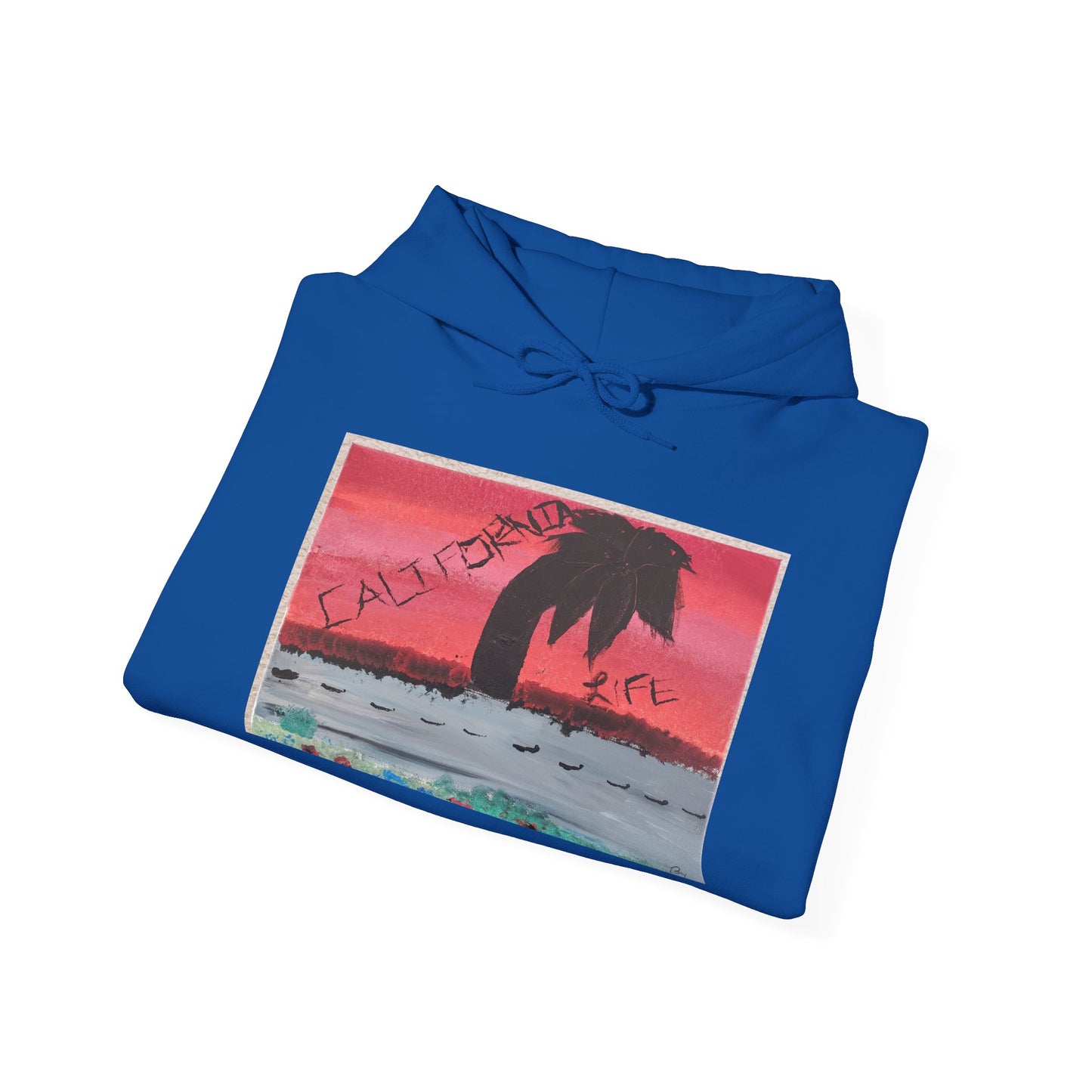CALIFORNIA VIBES Heavy Blend Hoodie | Unisex Graphic Sweatshirt | Trendy Streetwear | Cozy Gift for Beach Lovers | Ideal for Casual Outings