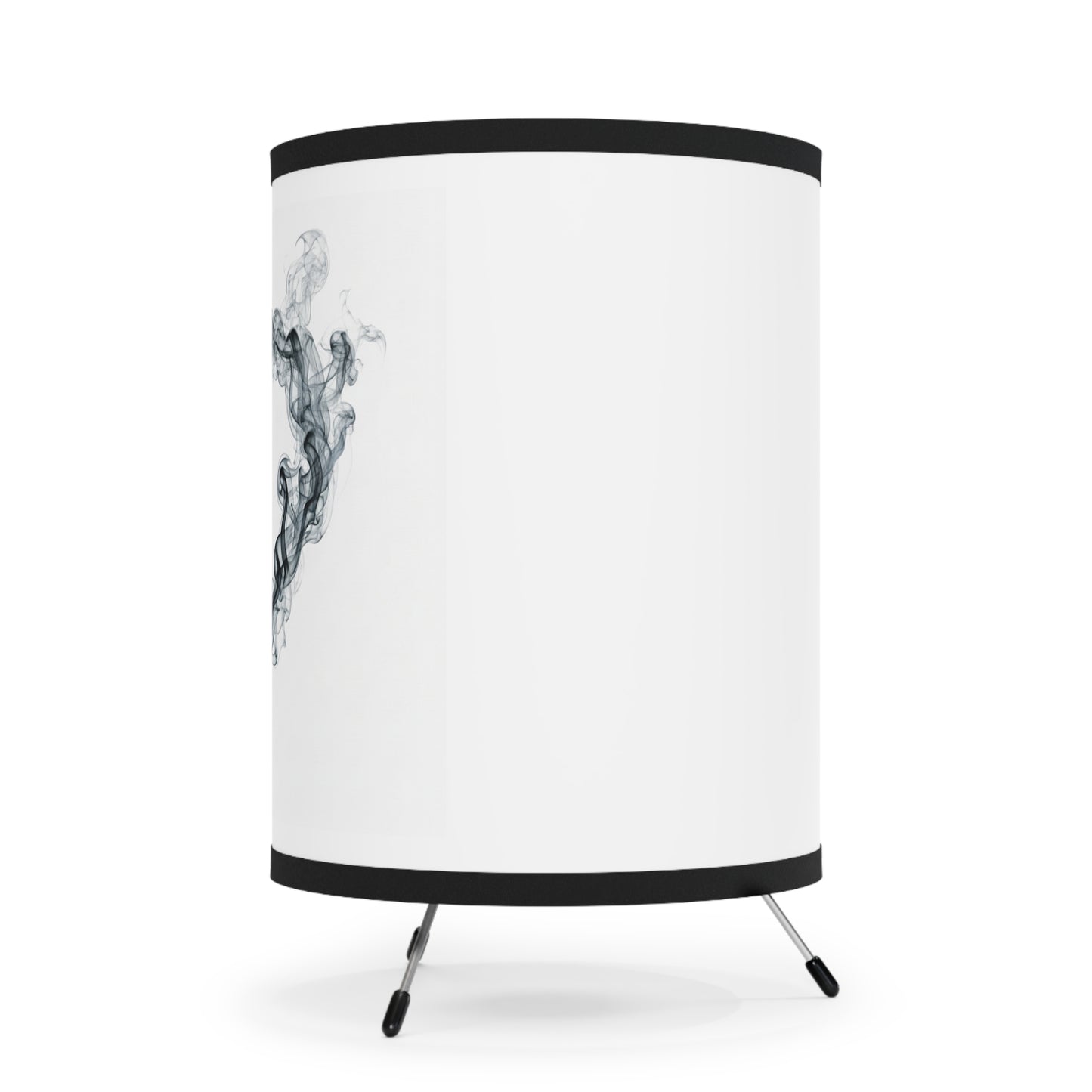 Tripod Lamp — Smoky Heart Printed Shade | Romantic Bedroom Accent Light