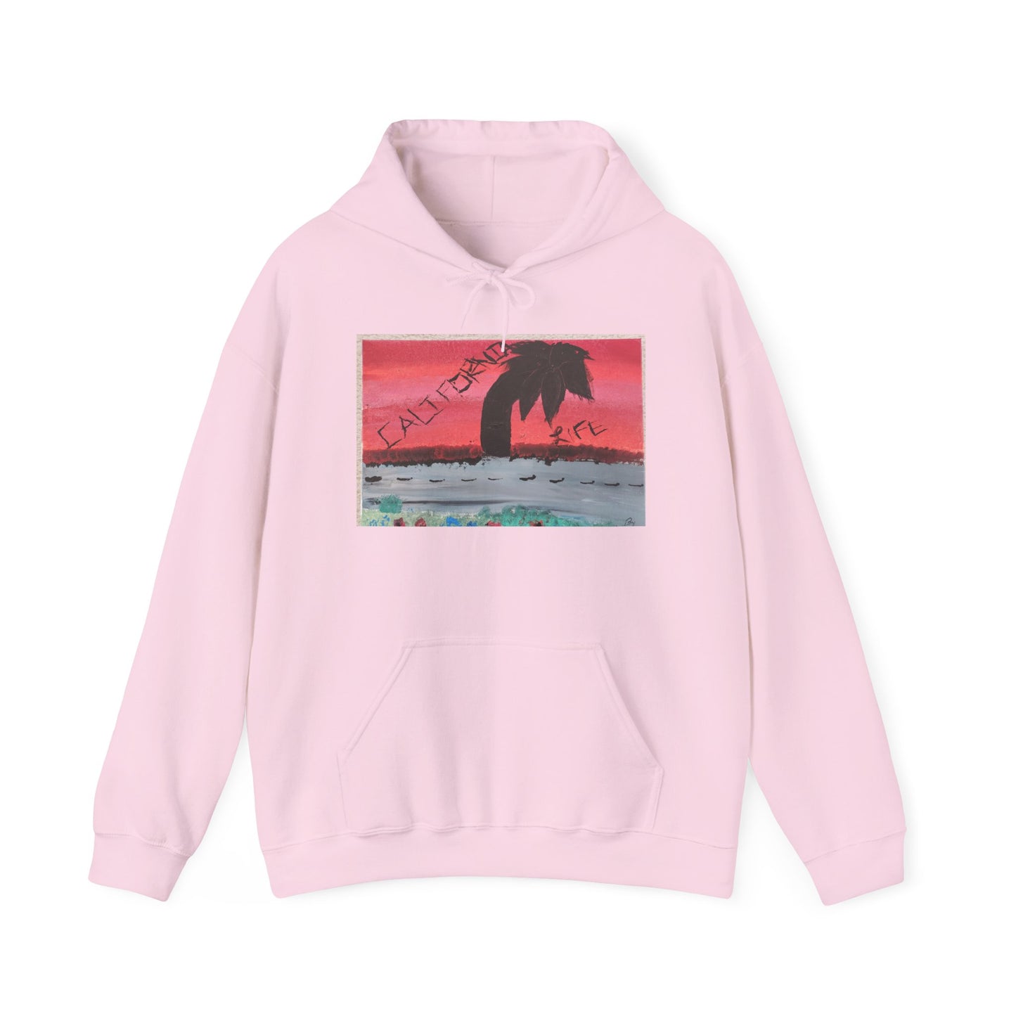 CALIFORNIA VIBES Heavy Blend Hoodie | Unisex Graphic Sweatshirt | Trendy Streetwear | Cozy Gift for Beach Lovers | Ideal for Casual Outings