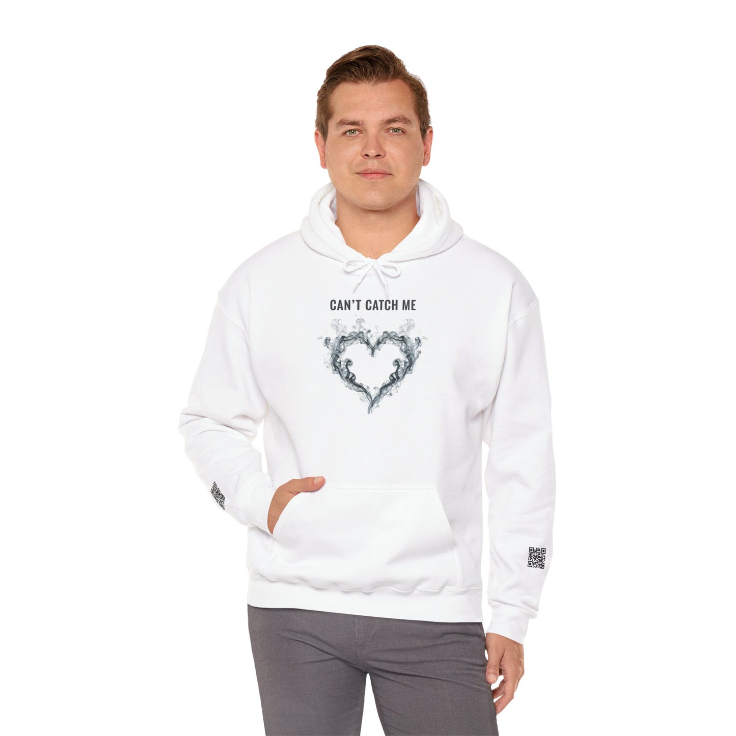 Can't Catch Me Hoodie - Cozy Unisex Sweatshirt for Heartfelt Gifting, Casual Wear, Everyday Comfort
