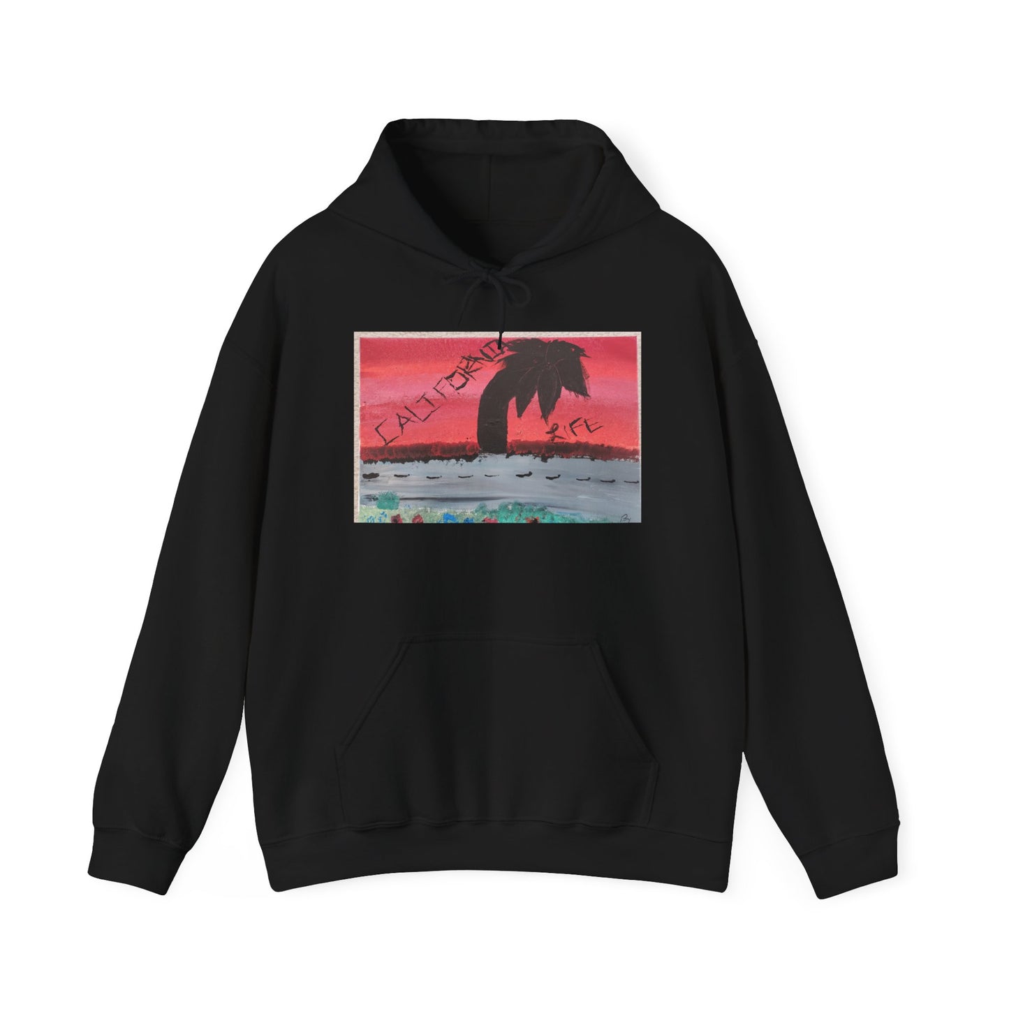 CALIFORNIA VIBES Heavy Blend Hoodie | Unisex Graphic Sweatshirt | Trendy Streetwear | Cozy Gift for Beach Lovers | Ideal for Casual Outings