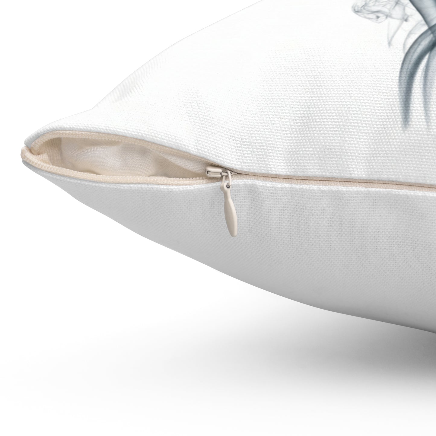 Smoky Heart Decorative Pillow - Modern Romantic Accent Cushion