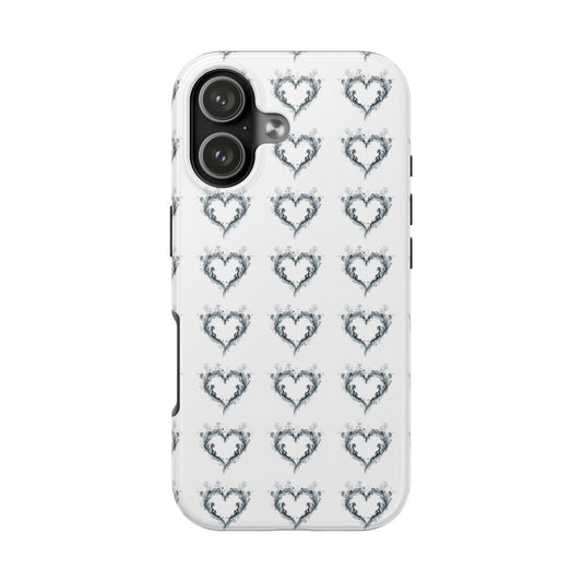 Tough Phone Case — Distressed Heart Pattern Protective Phone Cover