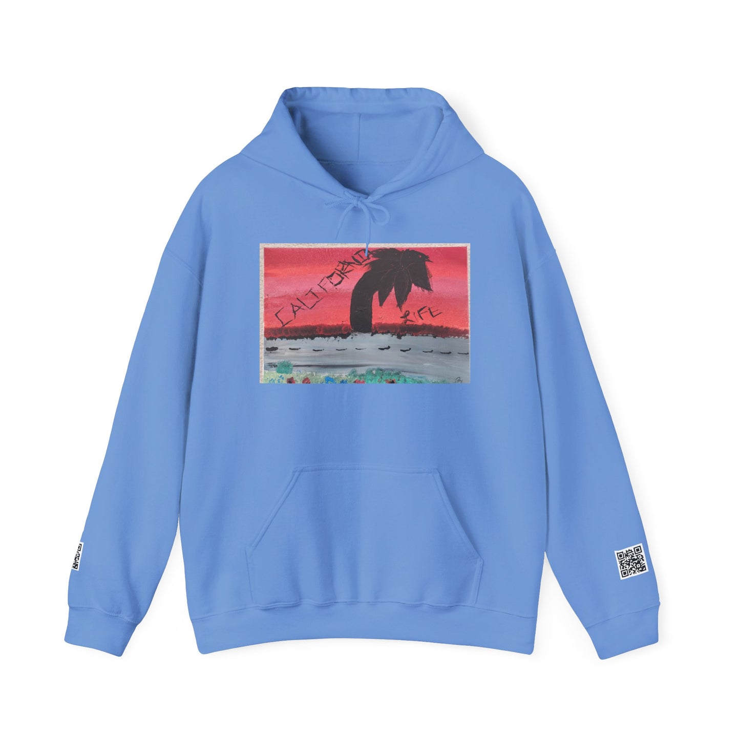 CALIFORNIA VIBES Heavy Blend Hoodie | Unisex Graphic Sweatshirt | Trendy Streetwear | Cozy Gift for Beach Lovers | Ideal for Casual Outings