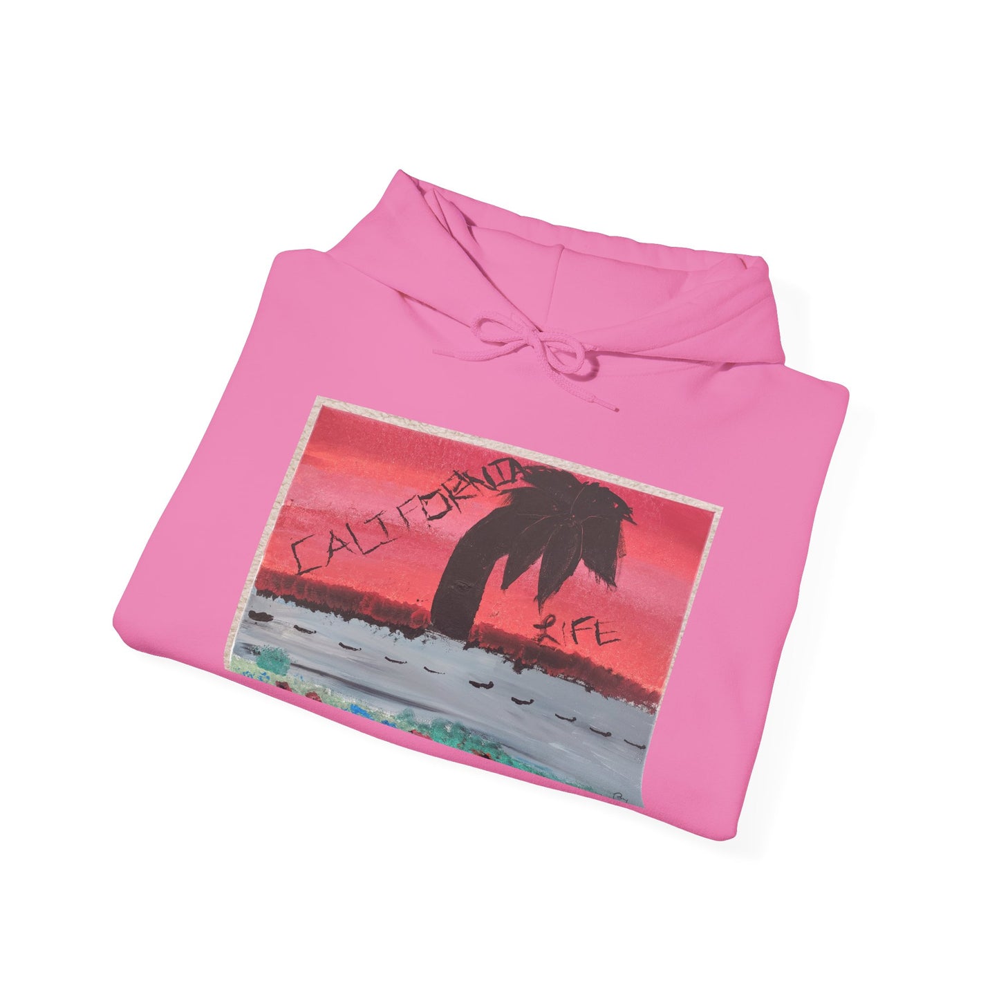 CALIFORNIA VIBES Heavy Blend Hoodie | Unisex Graphic Sweatshirt | Trendy Streetwear | Cozy Gift for Beach Lovers | Ideal for Casual Outings