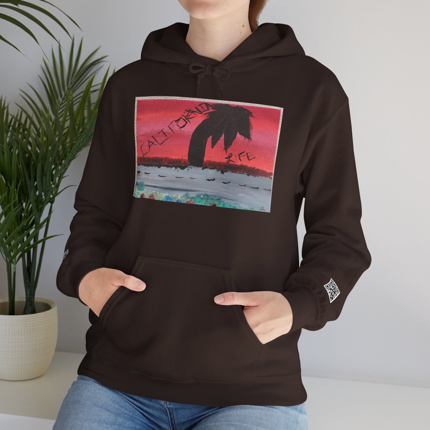 CALIFORNIA VIBES Heavy Blend Hoodie | Unisex Graphic Sweatshirt | Trendy Streetwear | Cozy Gift for Beach Lovers | Ideal for Casual Outings
