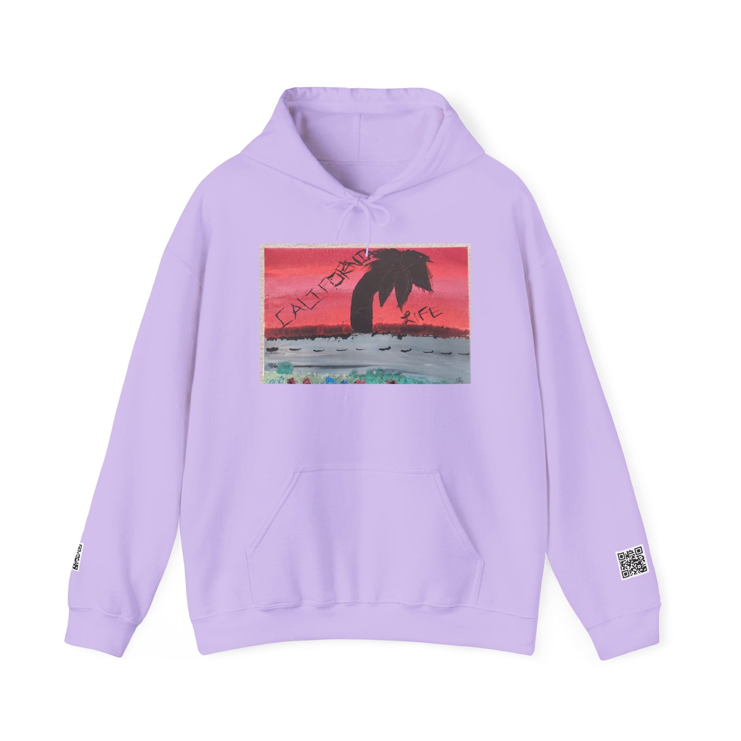 CALIFORNIA VIBES Heavy Blend Hoodie | Unisex Graphic Sweatshirt | Trendy Streetwear | Cozy Gift for Beach Lovers | Ideal for Casual Outings