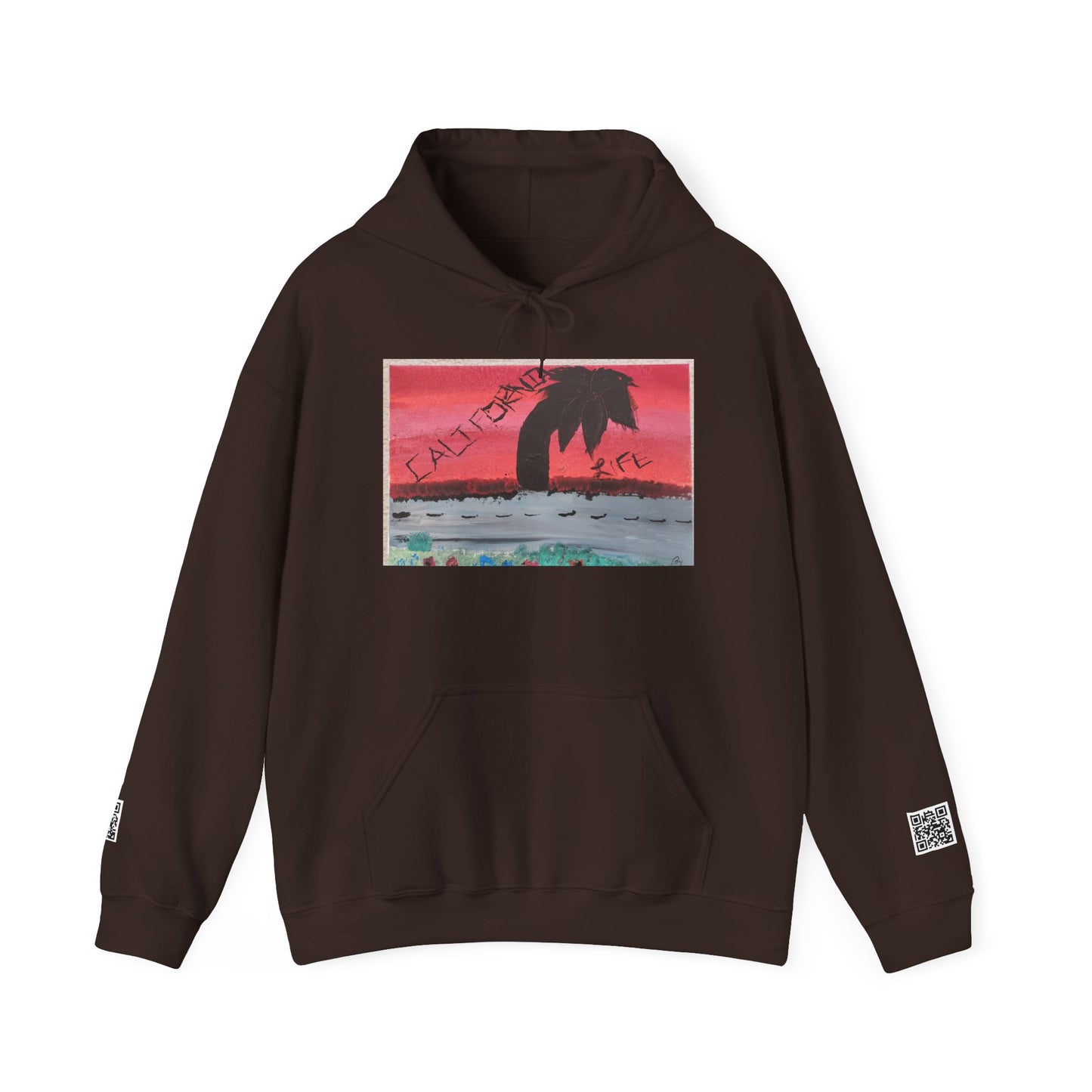 CALIFORNIA VIBES Heavy Blend Hoodie | Unisex Graphic Sweatshirt | Trendy Streetwear | Cozy Gift for Beach Lovers | Ideal for Casual Outings