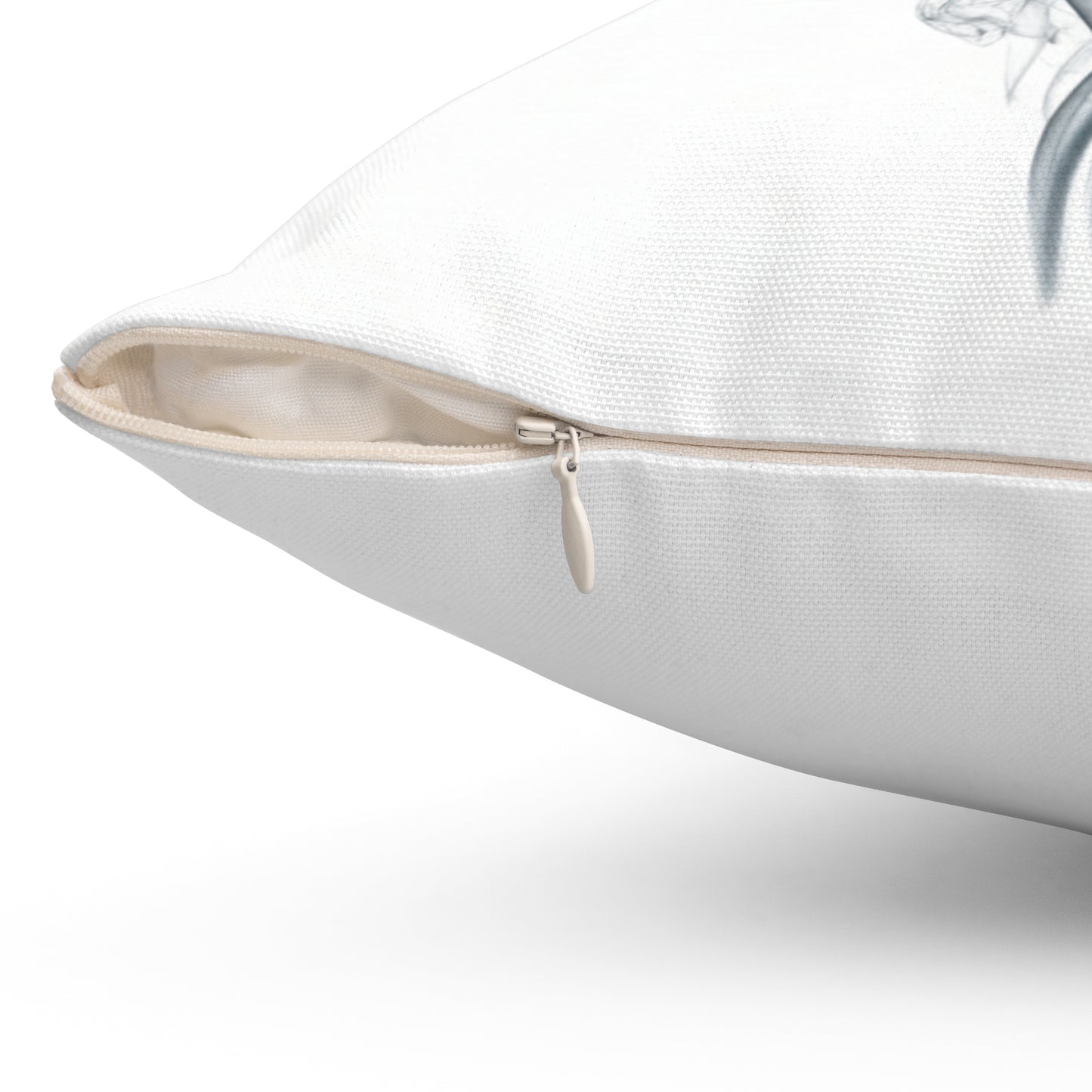 Smoky Heart Decorative Pillow - Modern Romantic Accent Cushion