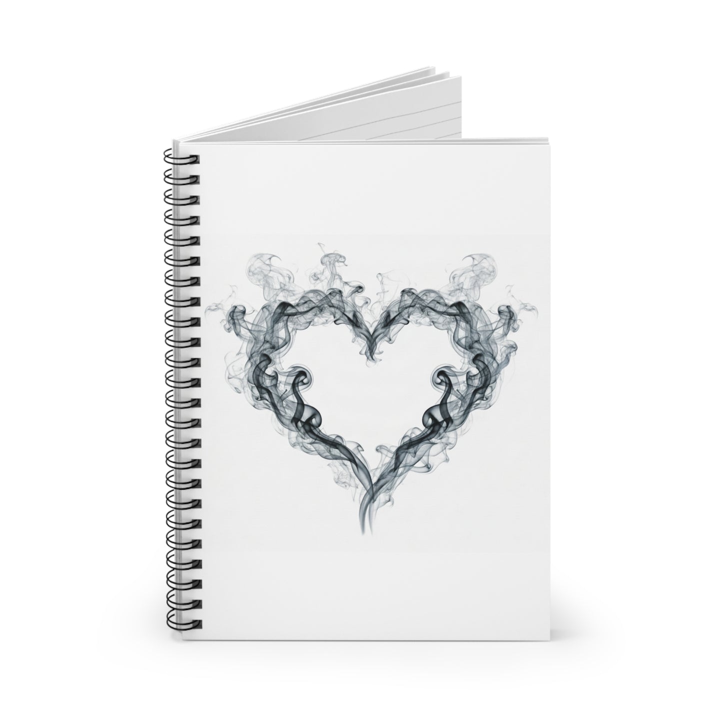Can't Catch Me Smoke Heart Spiral Notebook — Ruled Journal for Writers & Gift