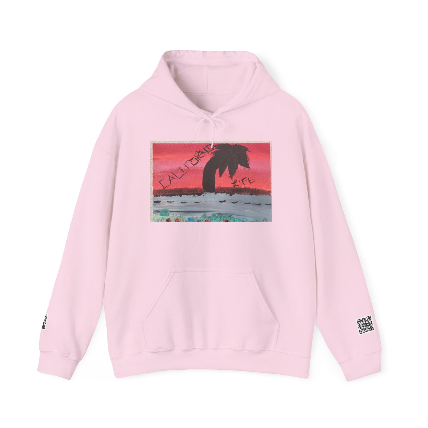 CALIFORNIA VIBES Heavy Blend Hoodie | Unisex Graphic Sweatshirt | Trendy Streetwear | Cozy Gift for Beach Lovers | Ideal for Casual Outings