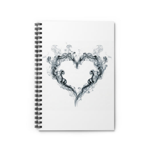 Can't Catch Me Smoke Heart Spiral Notebook — Ruled Journal for Writers & Gift