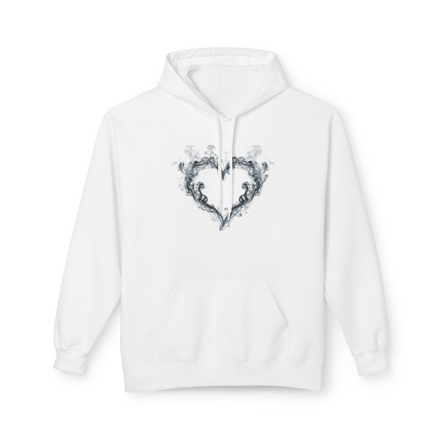 Can't Catch Me Heart Smoke Unisex Hoodie, Comfy Fleece, Valentine's Gift, Cozy Wear, Boho Style,