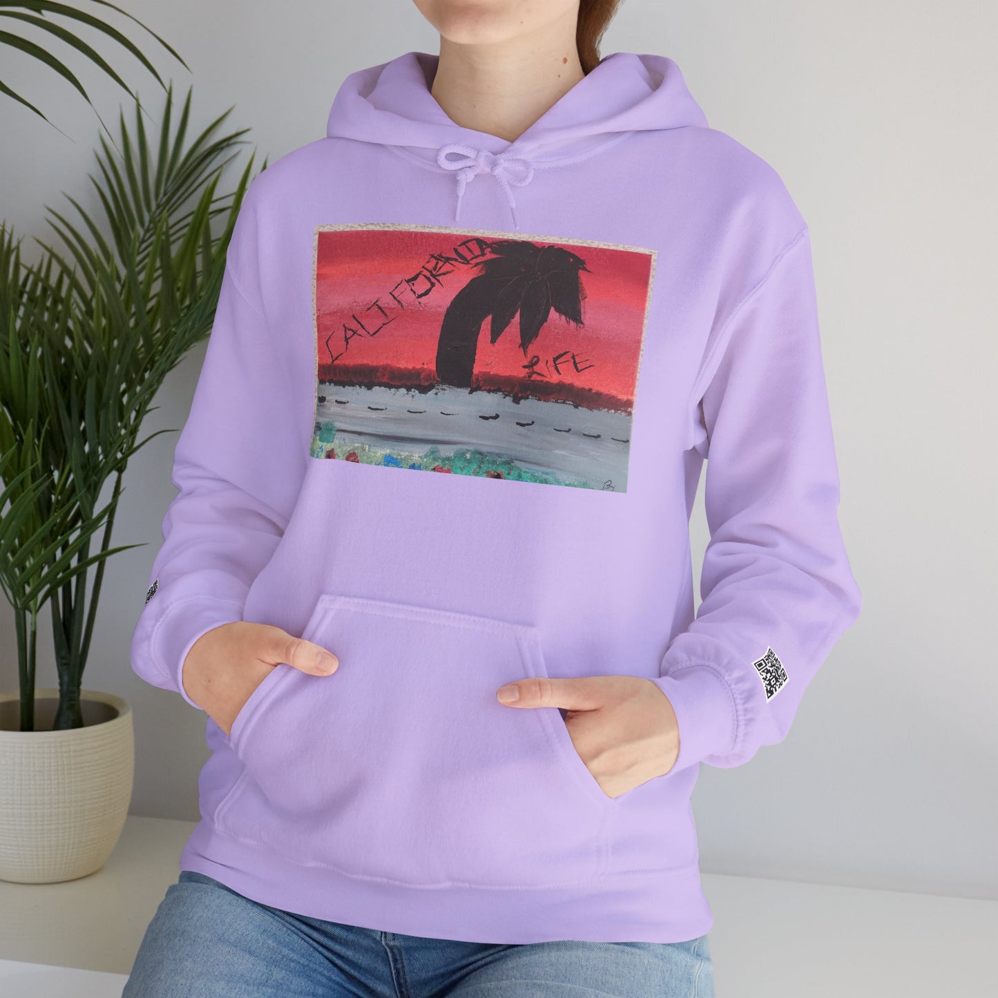 CALIFORNIA VIBES Heavy Blend Hoodie | Unisex Graphic Sweatshirt | Trendy Streetwear | Cozy Gift for Beach Lovers | Ideal for Casual Outings