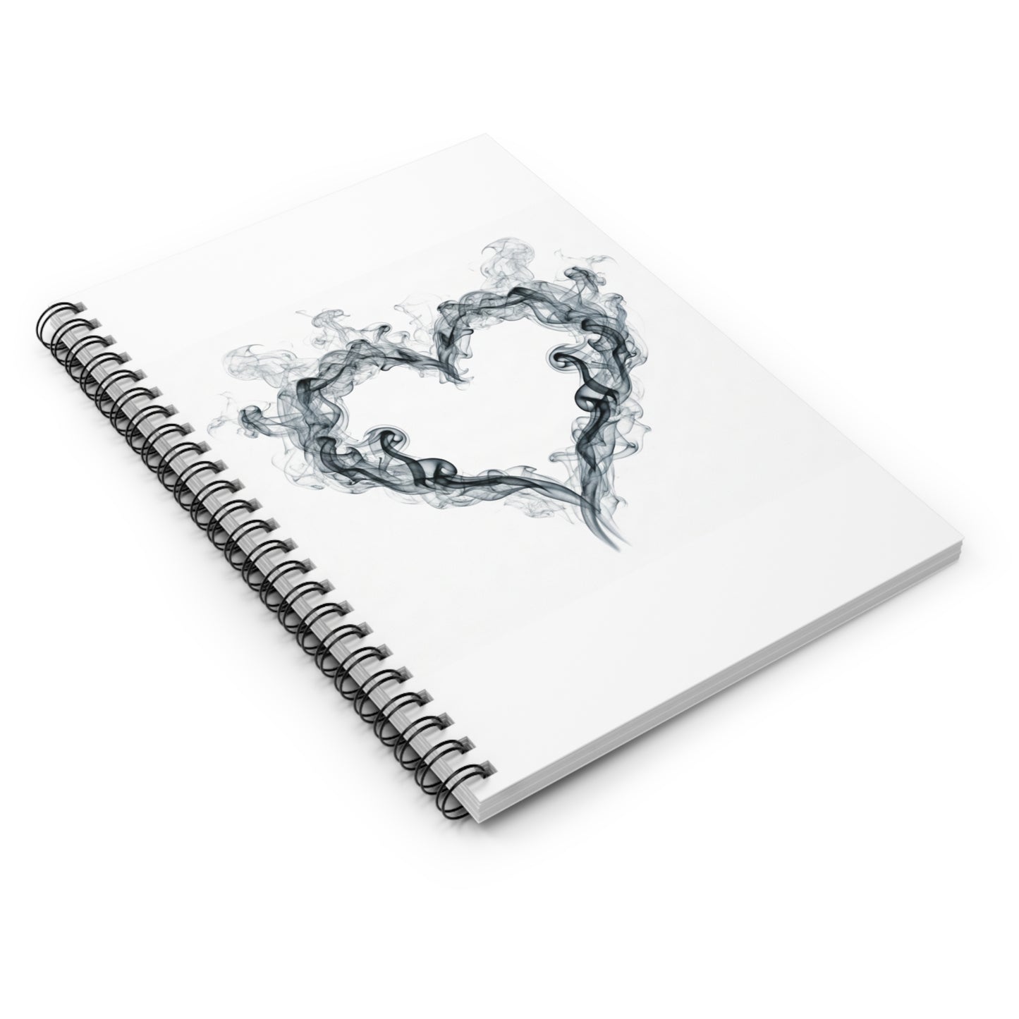 Can't Catch Me Smoke Heart Spiral Notebook — Ruled Journal for Writers & Gift