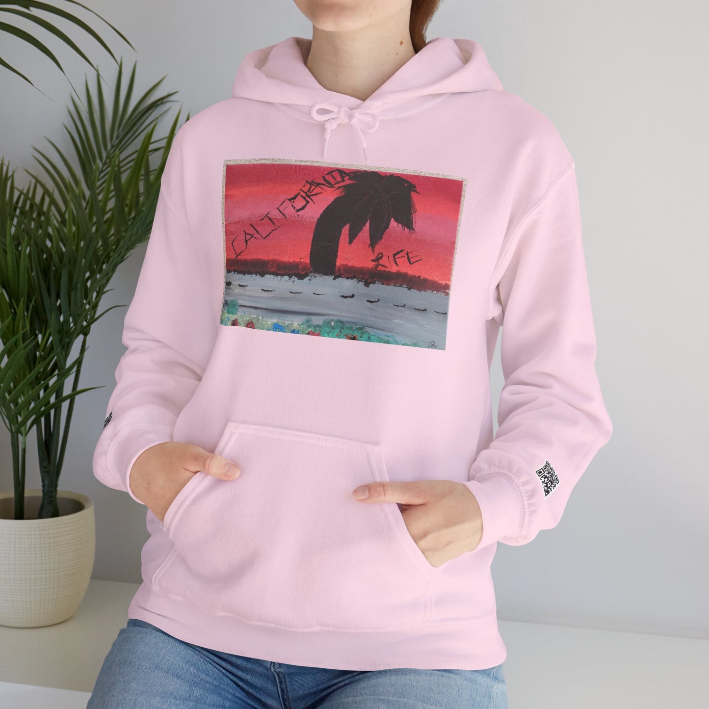 CALIFORNIA VIBES Heavy Blend Hoodie | Unisex Graphic Sweatshirt | Trendy Streetwear | Cozy Gift for Beach Lovers | Ideal for Casual Outings