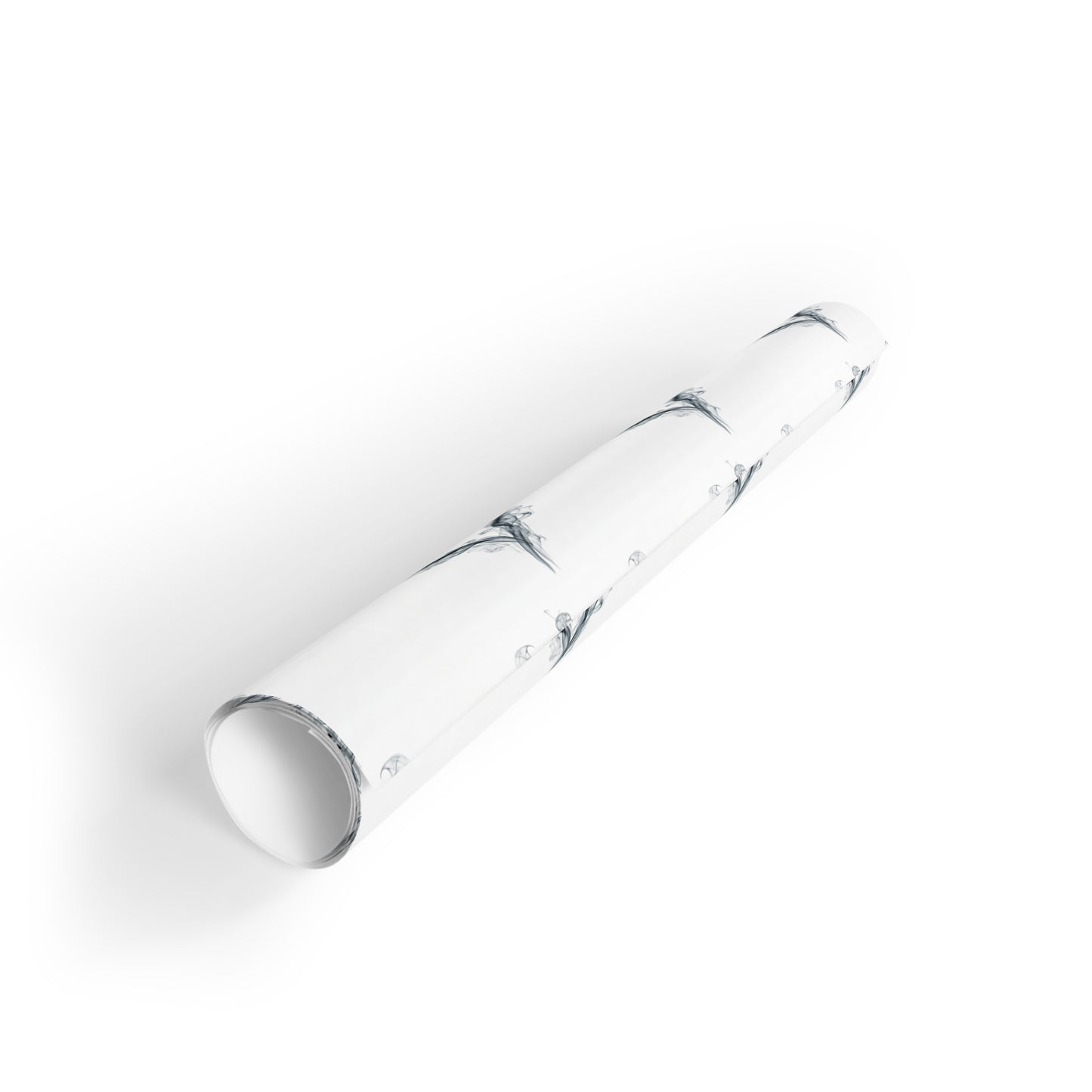 Heart Splash Wrapping Paper Roll — Black Ink Heart Pattern Gift Wrap