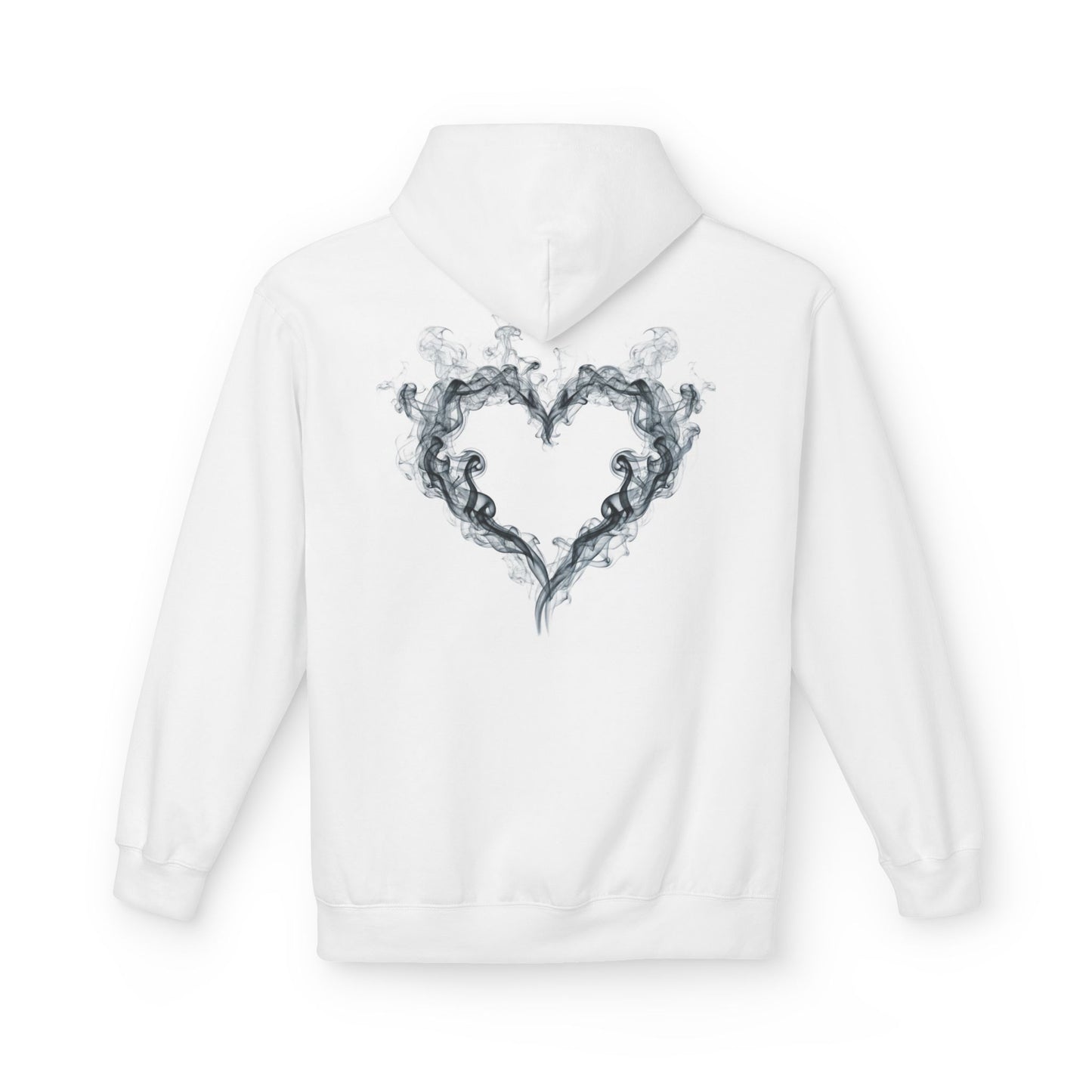Can't Catch Me Heart Smoke Unisex Hoodie, Comfy Fleece, Valentine's Gift, Cozy Wear, Boho Style,